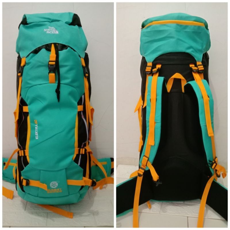 Tas Ransel Gunung Tnf 60 Liter Elextra Tas Carrier Outdoor Hiking Frame + fiber