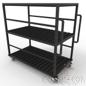 Table & Panel Trolley, L158.7*W91*H168.5 cm