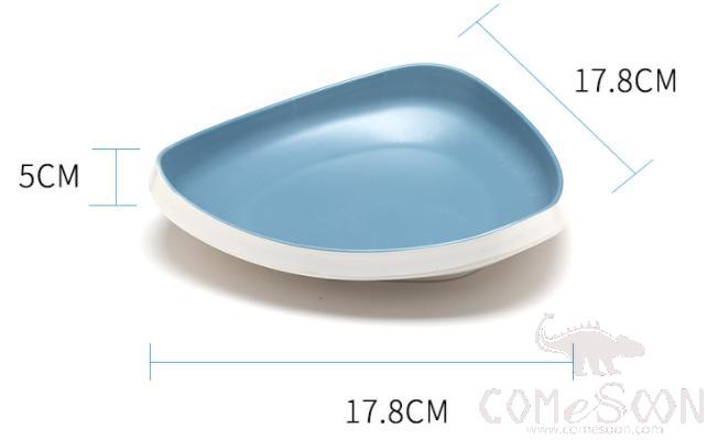 Blue Series 7 inch Warped Triangle Plate