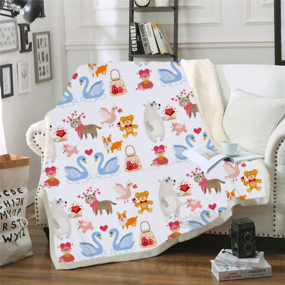Cartoon Blanket, Crystal Velvet, 150*130cm