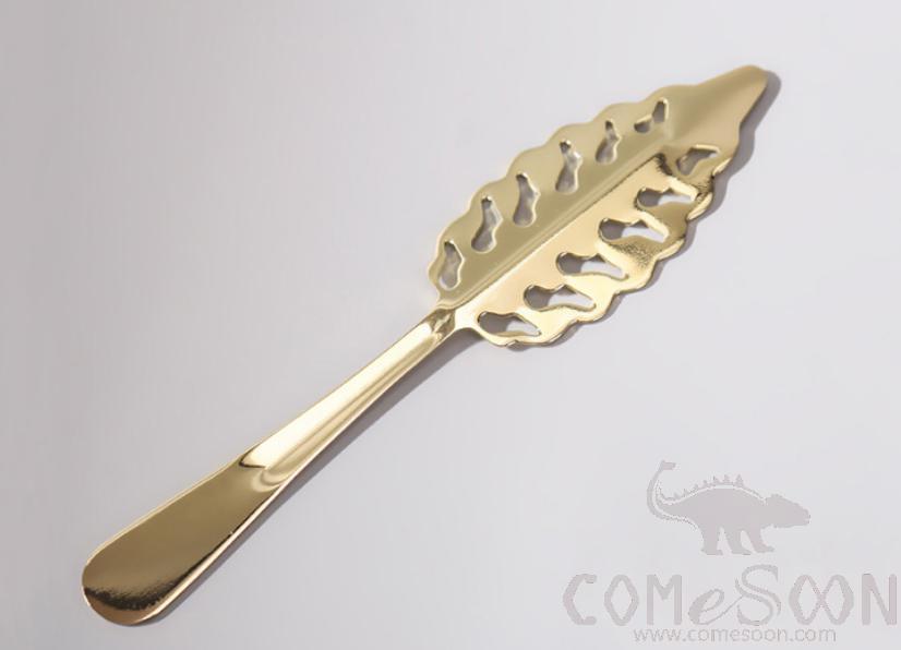 S/s Classical Absinth Spoon Golden
