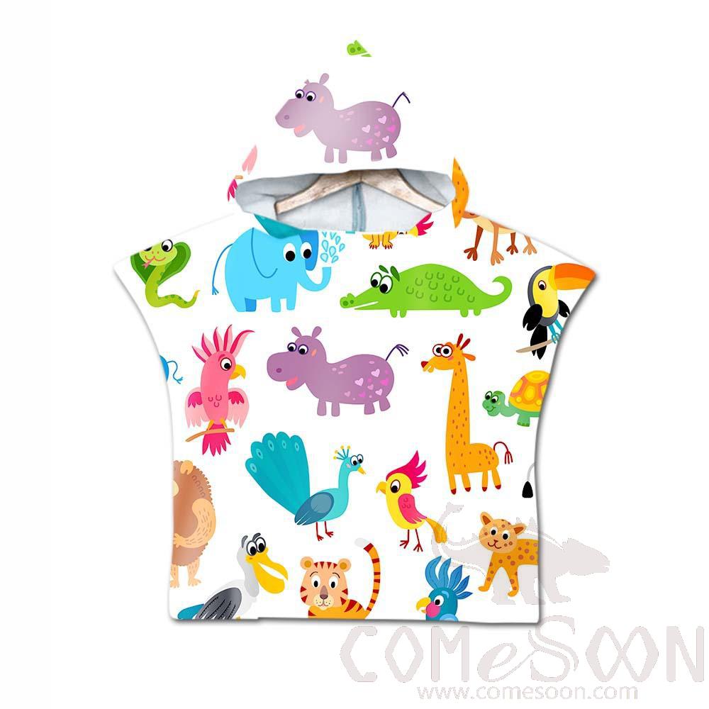 Kid's Cape Beach Towel, Microfiber, 60*80cm