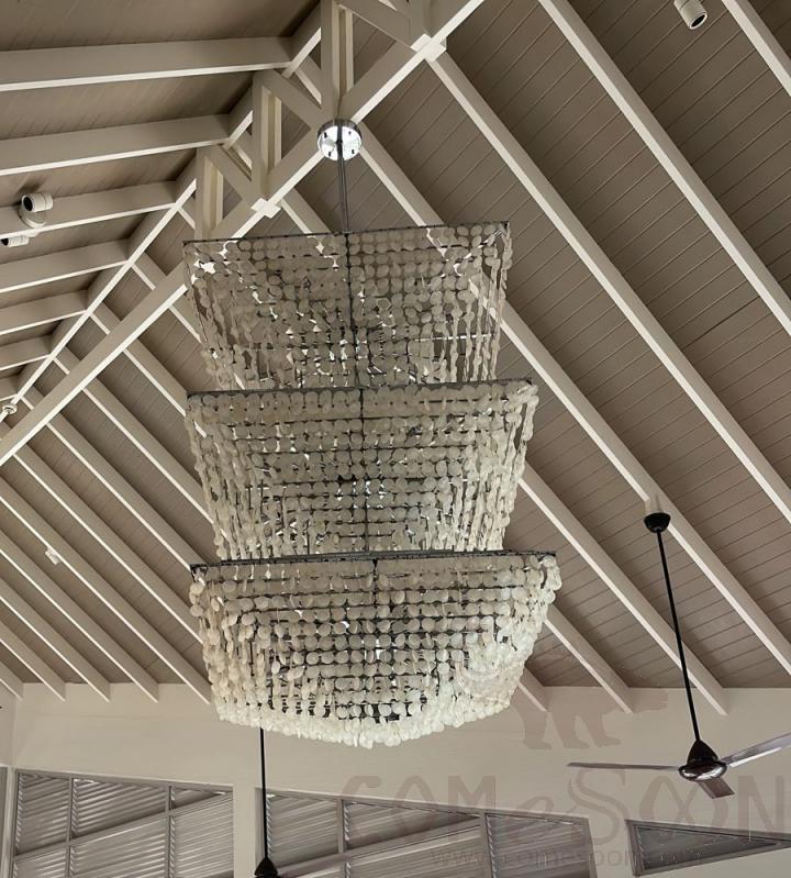 Triple chandelier, SUS, W80* L80 * H500cm