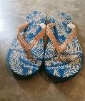 Beach Slippers (Size 10) with Silk Screen