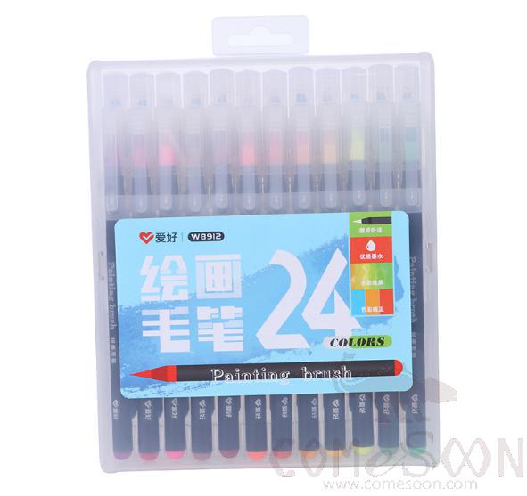 Soft Head Painting Brush -24 Colors