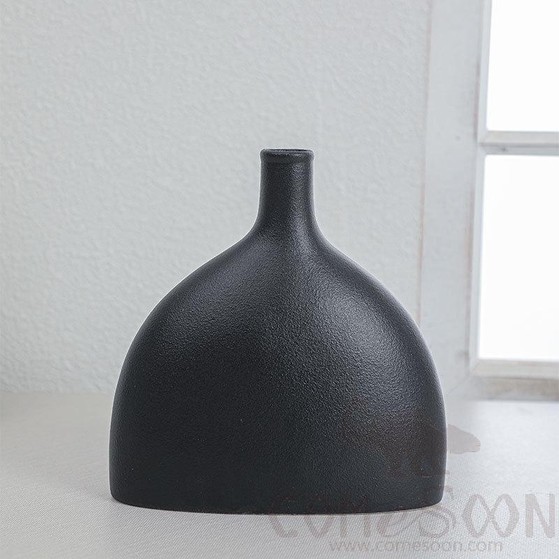 Vase, Ceramics, Matte Black, Φ17.5*H8.5cm product image
