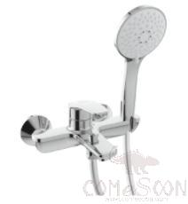 Wall-Mounted Bath Mixer with Convex Handles, Hardware, Chrome Plated, Grade a (American Standard)