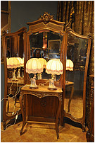 European Antique Makeup Cabinet