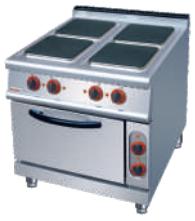 4-Burner Electric Range with Oven 800×900×(850+ 70)mm