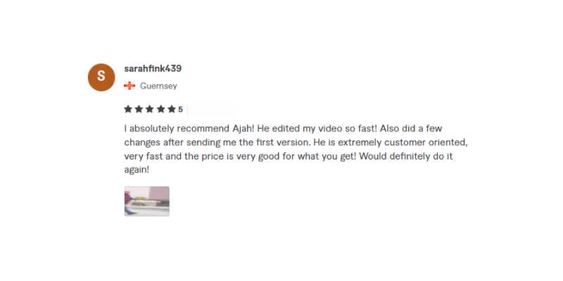 Visual Testimonial Frame