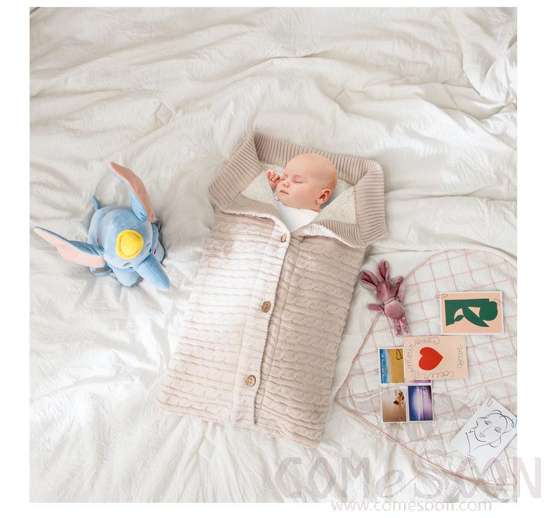 Baby Wrapped Duvet, Acrylic+ Polyester Fiber, 40*70 cm