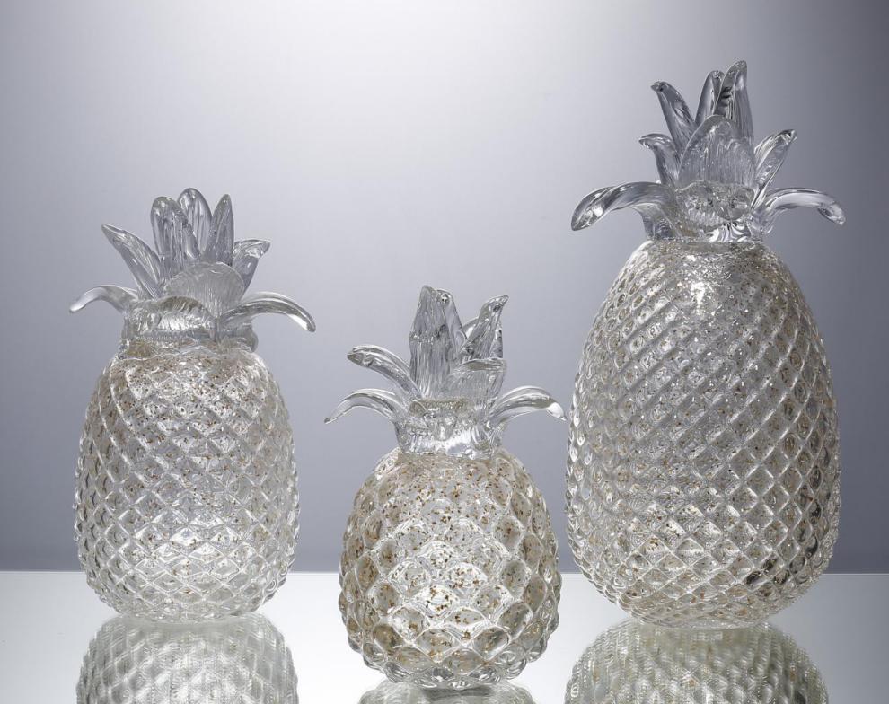 Glass Decorations L:12cm  W:12cm H:23cm