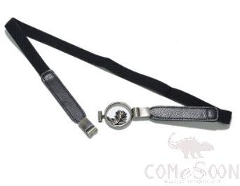 Belt-Elastic Cloth, Imitation Leather, Metal Buckle