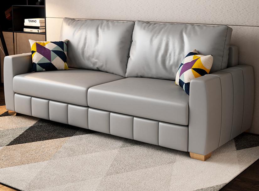 Sofa Bed-Microfiber Leather-Sofa:225*89*76cm Bed:150*191cm product image