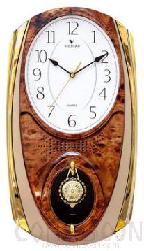 P818b - Flower Arrangement - Wall Clock, ABS, L50*W27.5cm