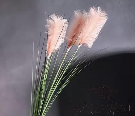 Simulation Reed Decoration, Morandi Pink