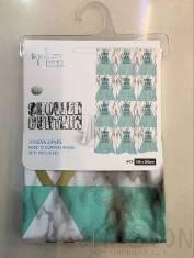 180x200 EVA Printed Shower Curtain-Marble Blue