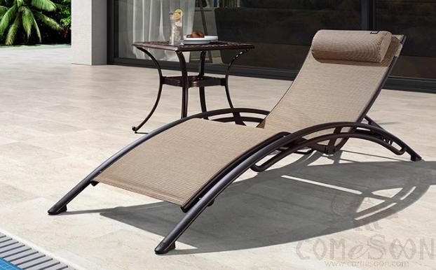 Lounger Bed, Aluminum Alloy, 64*180 cm