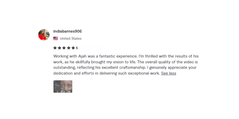 Visual Testimonial Frame