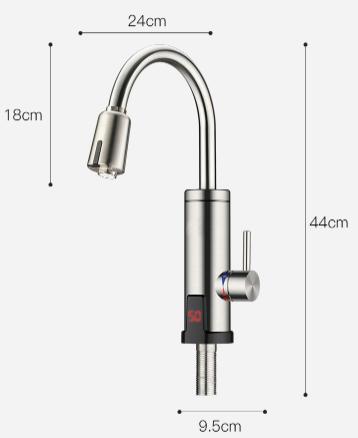 Quick Heating Induction Faucet - Stainless Steel+ Plastic