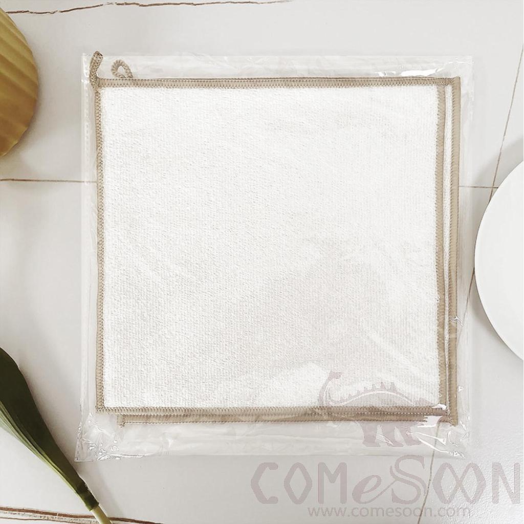 Bamboo Fiber Scouring Pad, 25*25cm, 6 Pieces/pack