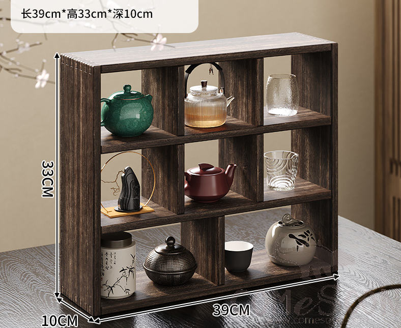 Wood Tea Rack, L39*W10*H33cm