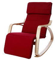 Curved Wood Lounge Chair
