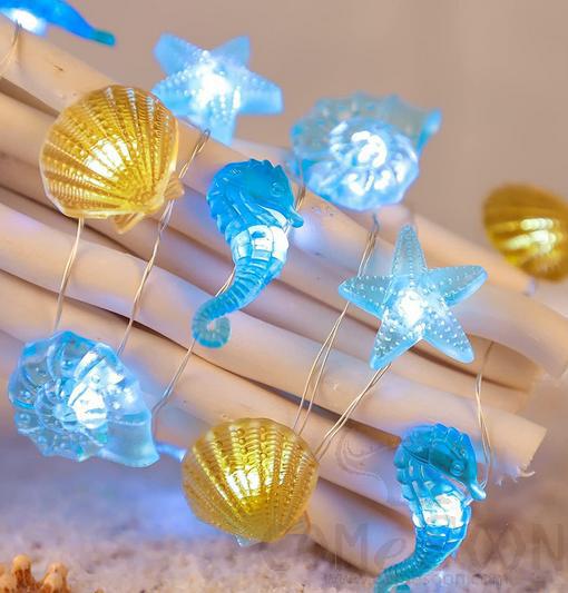 Decoration String Lights, White, Resin, L2.2m