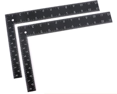Black Square Ruler 400mmx600mm, High Carbon Steel