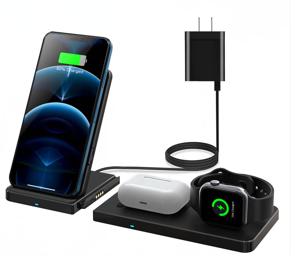 Three in One Wireless Charger (Mobile Phone 10w+ Headset 5w+ Watch 3w)
