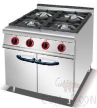 Gas 4-Burner Range with Cabinet, Dimension:l800*W900*H920mm, Power Supply:7.5 *2+ 4.5*2kw