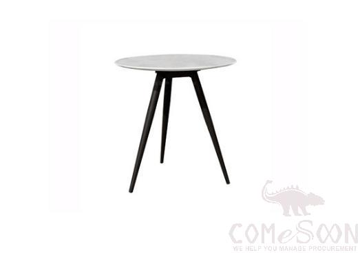 Outdoor Table-Φ60cm, Rock Board+ Metal Base, Φ60*75cm