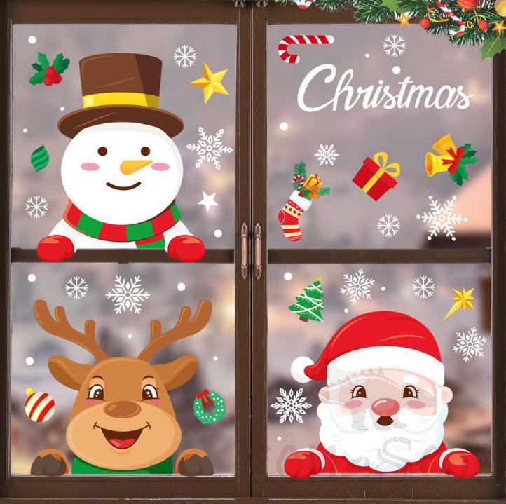 Christmas Window Electrostatic Sticker