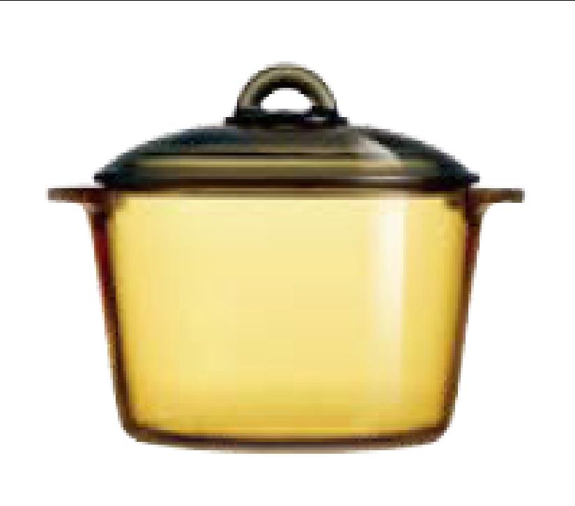 Arc Series Amber Glass Pot 3L product image
