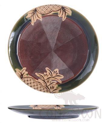 Weave Pineapple Flower Round Plate, 27.7*2.8cm product image