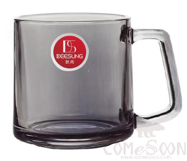 335ML Electroplated Glass Smoke Gray product image