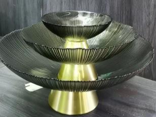 24.5cm Fireworks Metal Base Fruit Plate in (Gray) product image