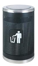 Ash Bucket, Iron Baking Paint, Φ480 * H830mm
