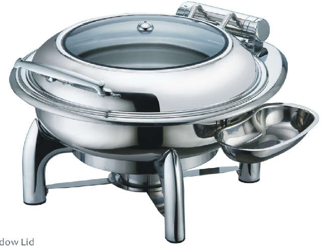 F018 Series-Round Chafing Dish W/glass Lid-Body
Hydraulic