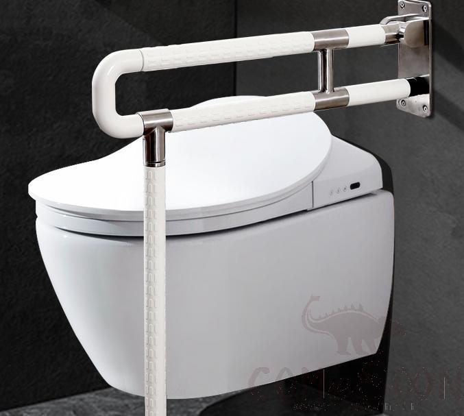 Toilet Handrail for the Disabled, 750 * 180 * 130mm, Stainless Steels