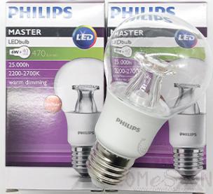 Light bulb, Led 6w, dimmable transparent