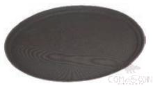 Brown Anti-Skid Oval Serving Tray, L80*W60cm