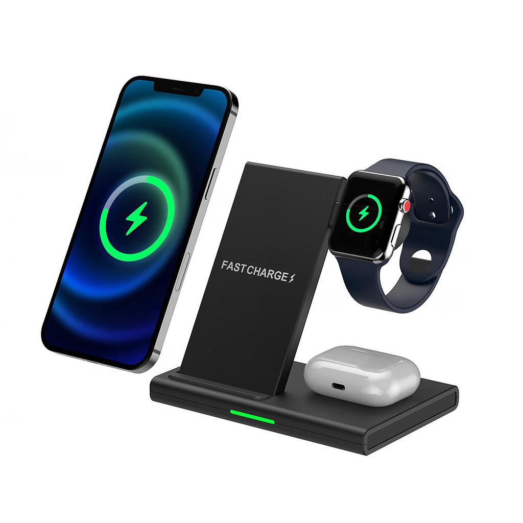 Three in One Wireless Charger (Mobile Phone 15w+ Headset 5w+ Watch 3w)