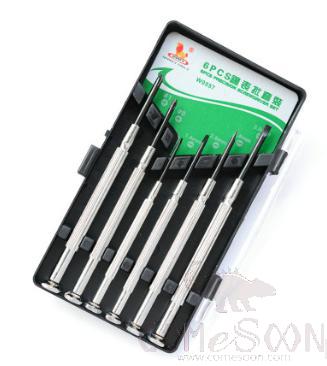 Precision  Watch and Clock Screwdriver Set 6pcs, Chrome Vanadium Steel