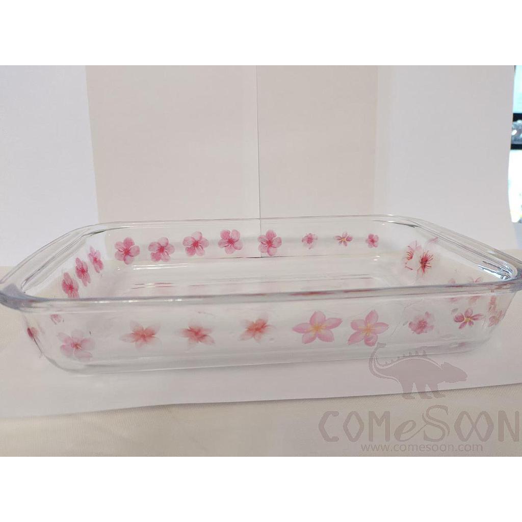 Peach Blossom High Boron Square Plate L296*W174*H50mm product image