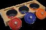 Round Enameled Pot Set, Cast Iron, D10cm