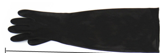 Glove, Rubber, L 55cm