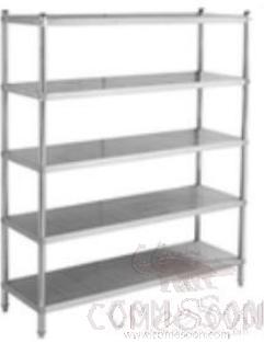 5-Shelf Flat Shelf, 128 * 40 * 180cm, 304, Detachable