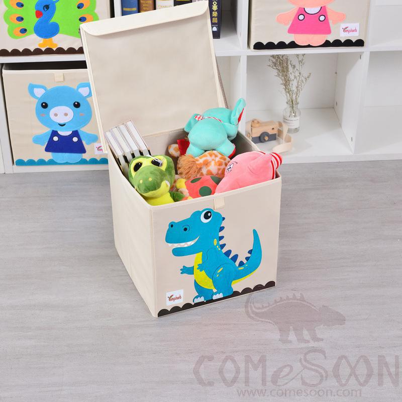 Linen Storage Basket-33*33*33cm, Waterproof Coating Canvas Linen+ Mdf Insert