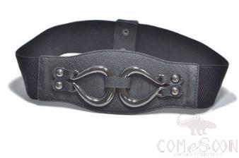 Belt-Imitation Leather, Elastic Belt, Alloy Buckle